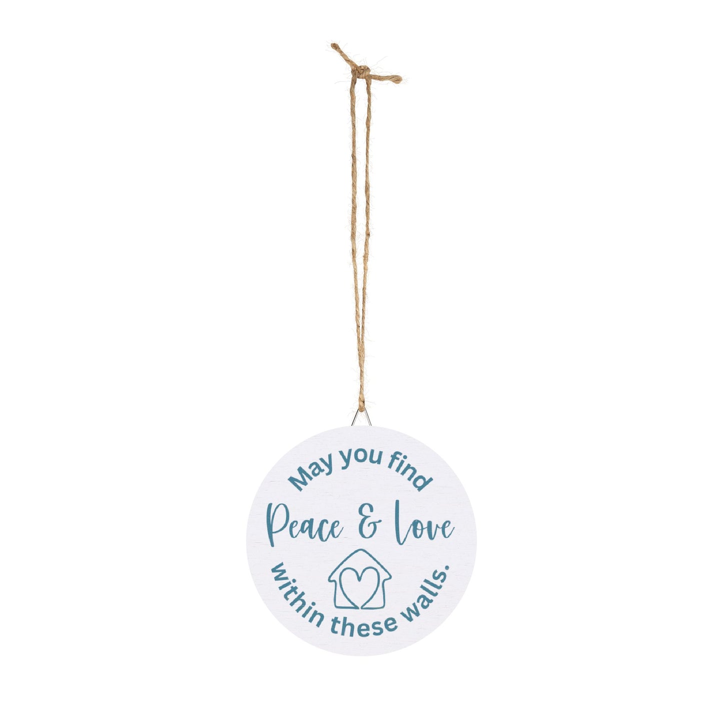 Peace & Love Within These Walls Wood Sign