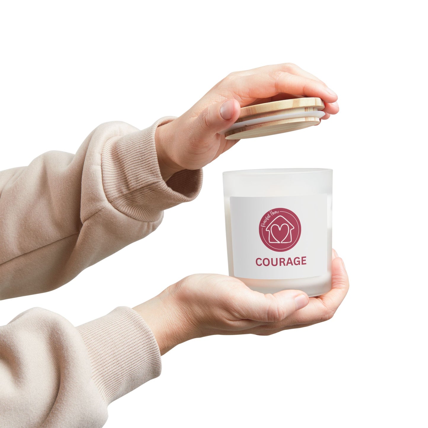 Peaceful Home Values Candle: COURAGE